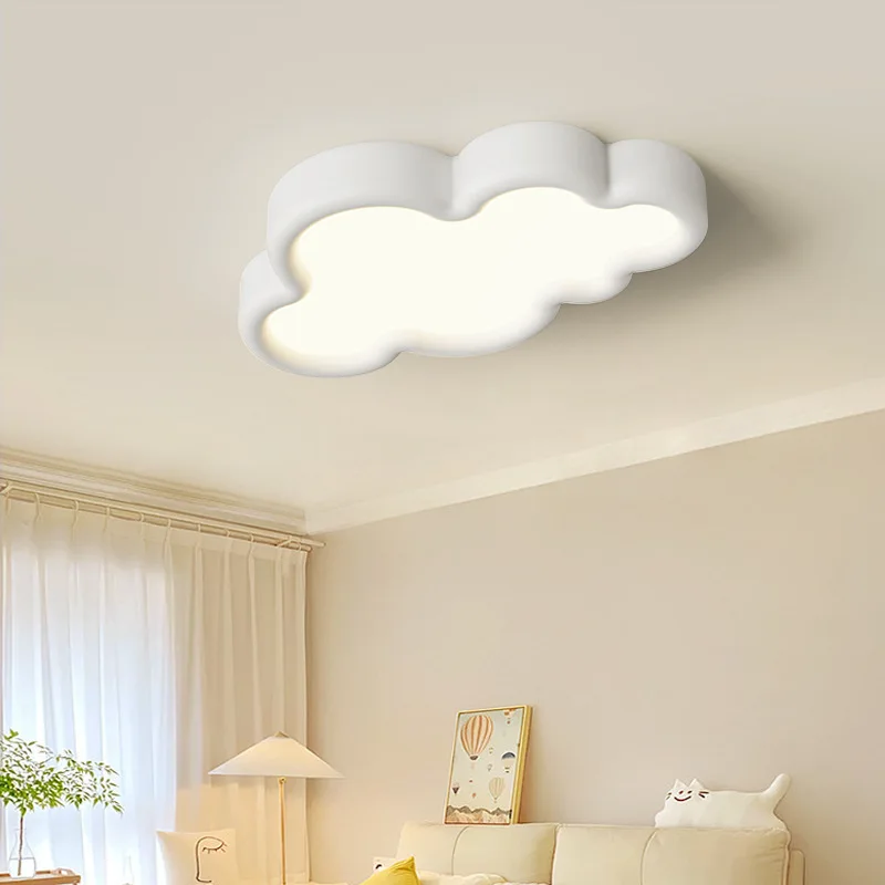 ホワイトクリームカラークラウドシーリングライト LED 子供 - Baby Nursery Knobs のレビューと価格